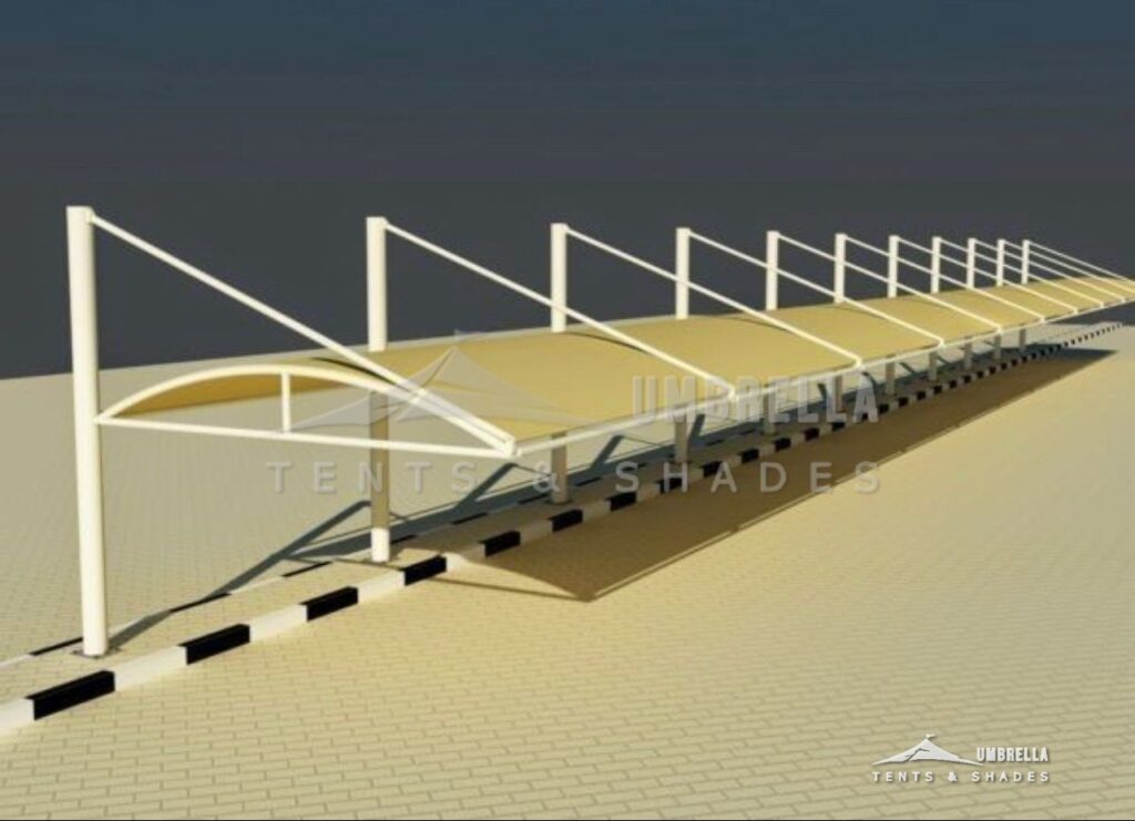 HDPE Car Parking Shades in Saudi Arabia by Umbrella Parking Shades — photo 4