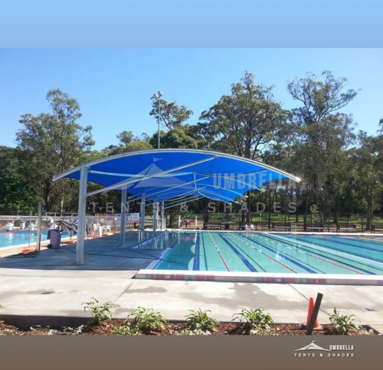 Swimming Pool Shades in Saudi Arabia by Umbrella Parking Shades — photo 6