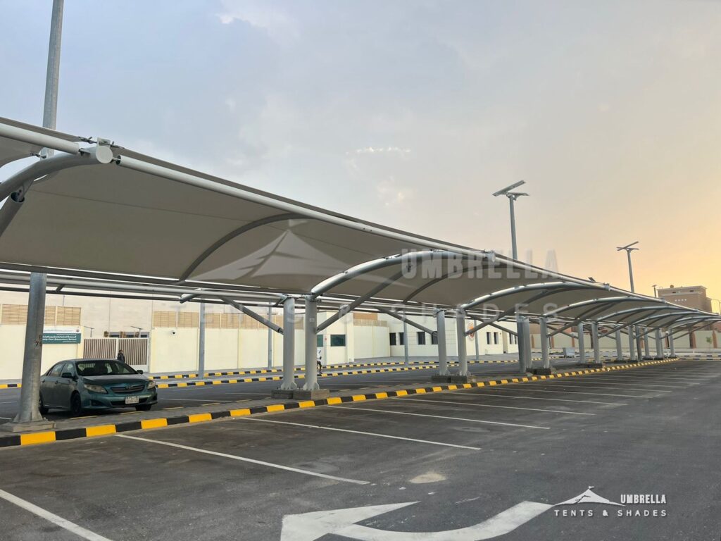 PVC Car Parking Shades in Saudi Arabia by Umbrella Parking Shades — photo 6