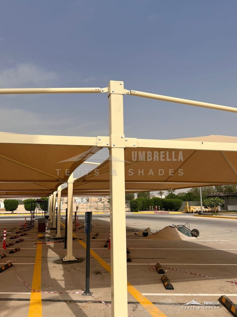 Double Cantilever Car Parking Shades in Saudi Arabia by Umbrella Parking Shades — photo 5