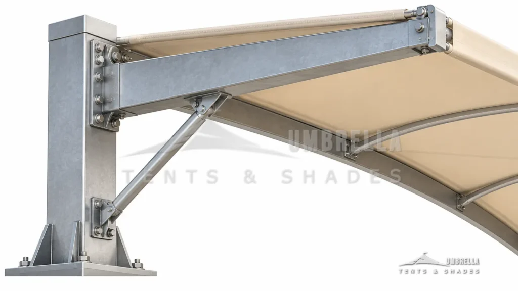 Cantilever Car Parking Shades in Saudi Arabia by Umbrella Parking Shades — photo 4
