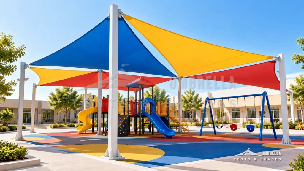 Playground Shades in Saudi Arabia by Umbrella Parking Shades — photo 1