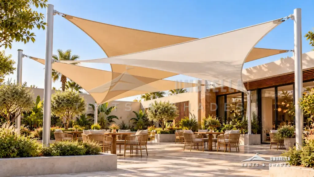 Sail Shades in Saudi Arabia by Umbrella Parking Shades — photo 1