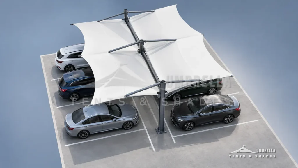 T-Cantilever Car Parking Shades in Saudi Arabia by Umbrella Parking Shades — photo 2