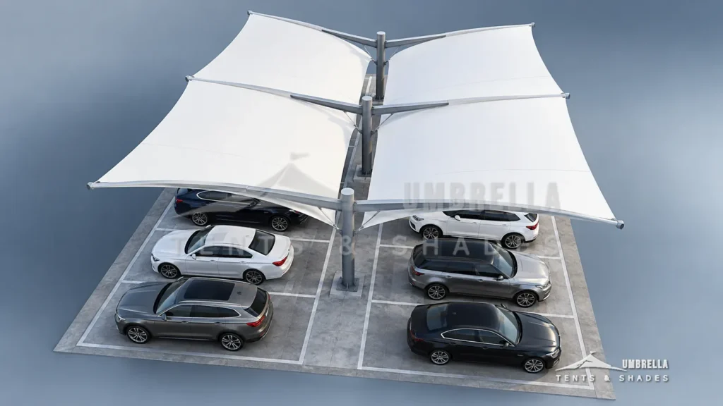 T-Cantilever Car Parking Shades in Saudi Arabia by Umbrella Parking Shades — photo 3